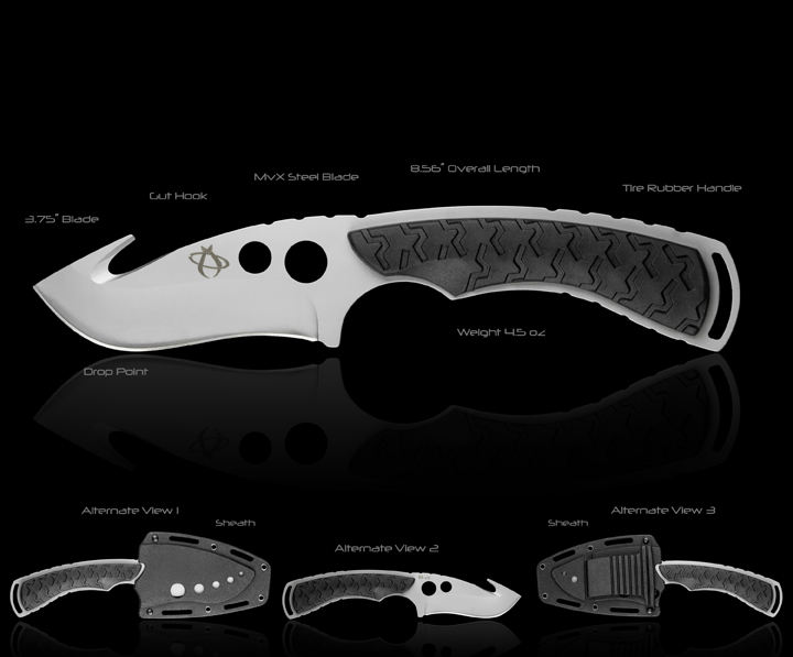 Mantis TA2XL Master Fixed 3.75" Beat Blast Plain Blade