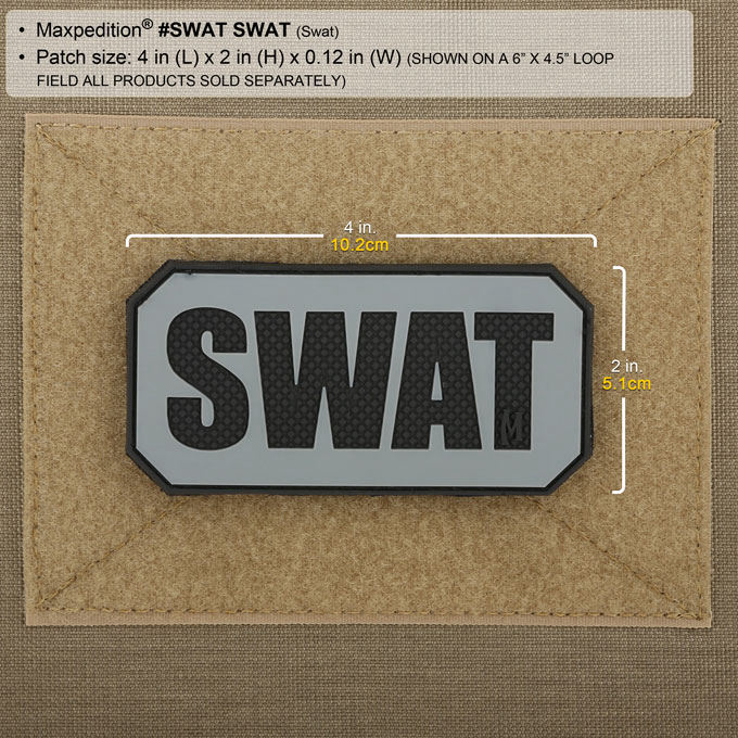 Maxpedition PVC SWAT Patch, SWAT KnifeCenter SWATS Discontinued