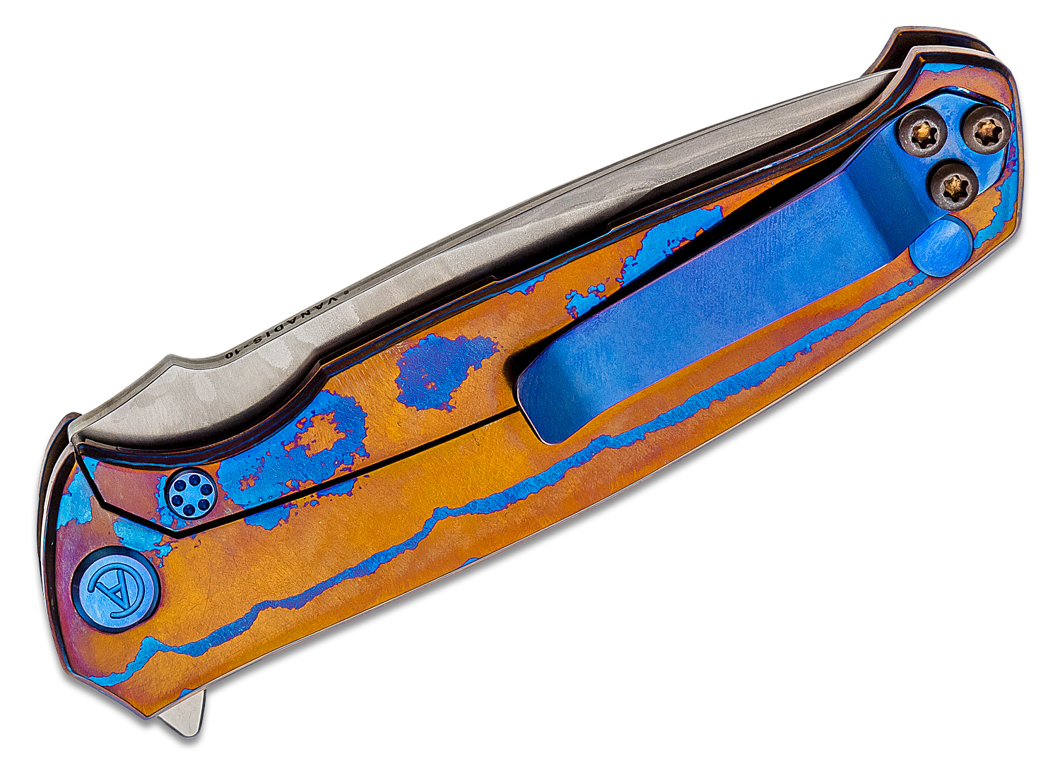 Andrei Sander Custom Fantom Flipper Knife 4.125" Vanadis10 Core