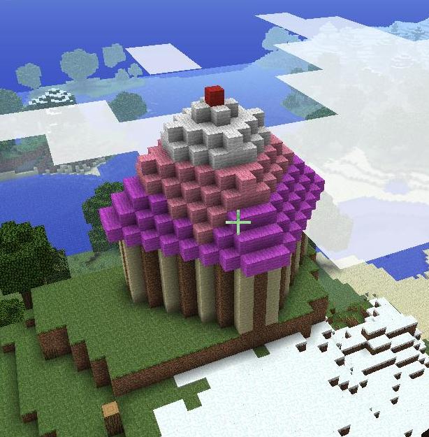 Minecraft cupcake house prototype darkwingedfae — LiveJournal