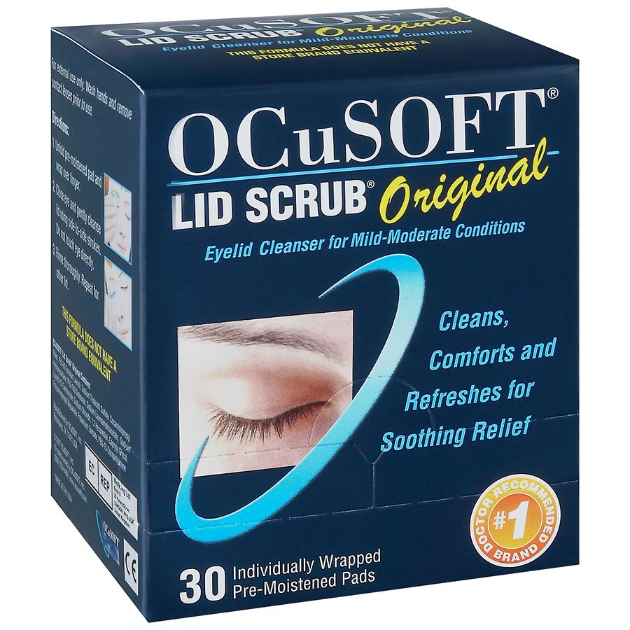Lid Scrub PreMoistened Pads Original Eyelid Cleanser Expire April 2026