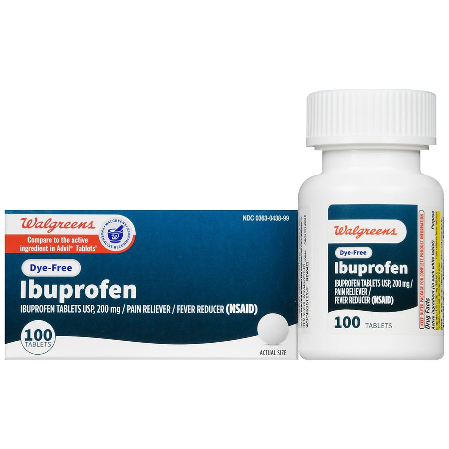 Walgreens Ibuprofen Tablets Dyefree Walgreens