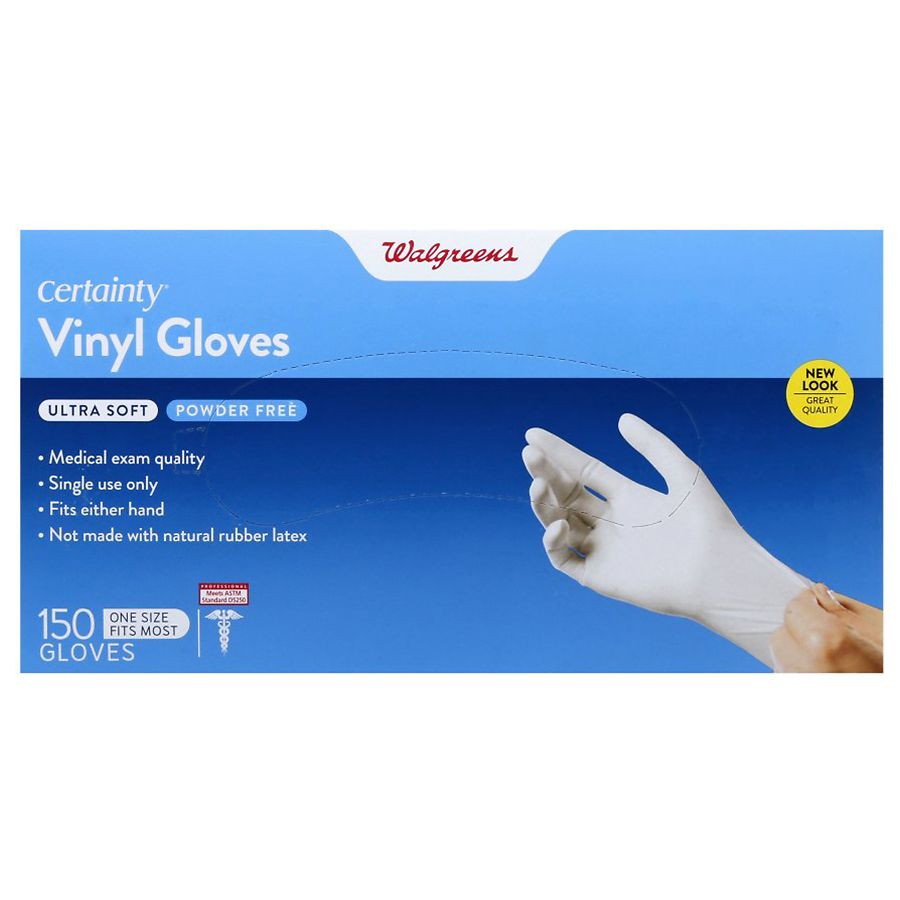 Walgreens Exam Glove Ultra Vinyl One Size Walgreens
