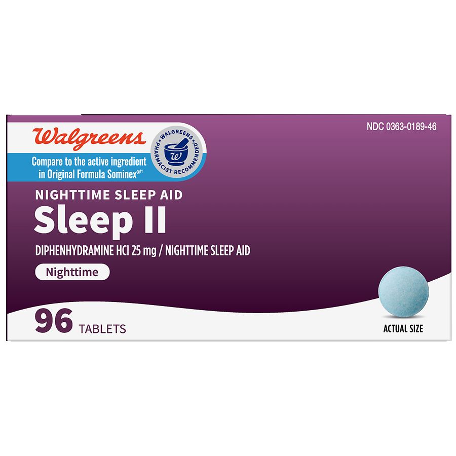 Walgreens Sleep II Nighttime Sleep Aid Tablets Walgreens