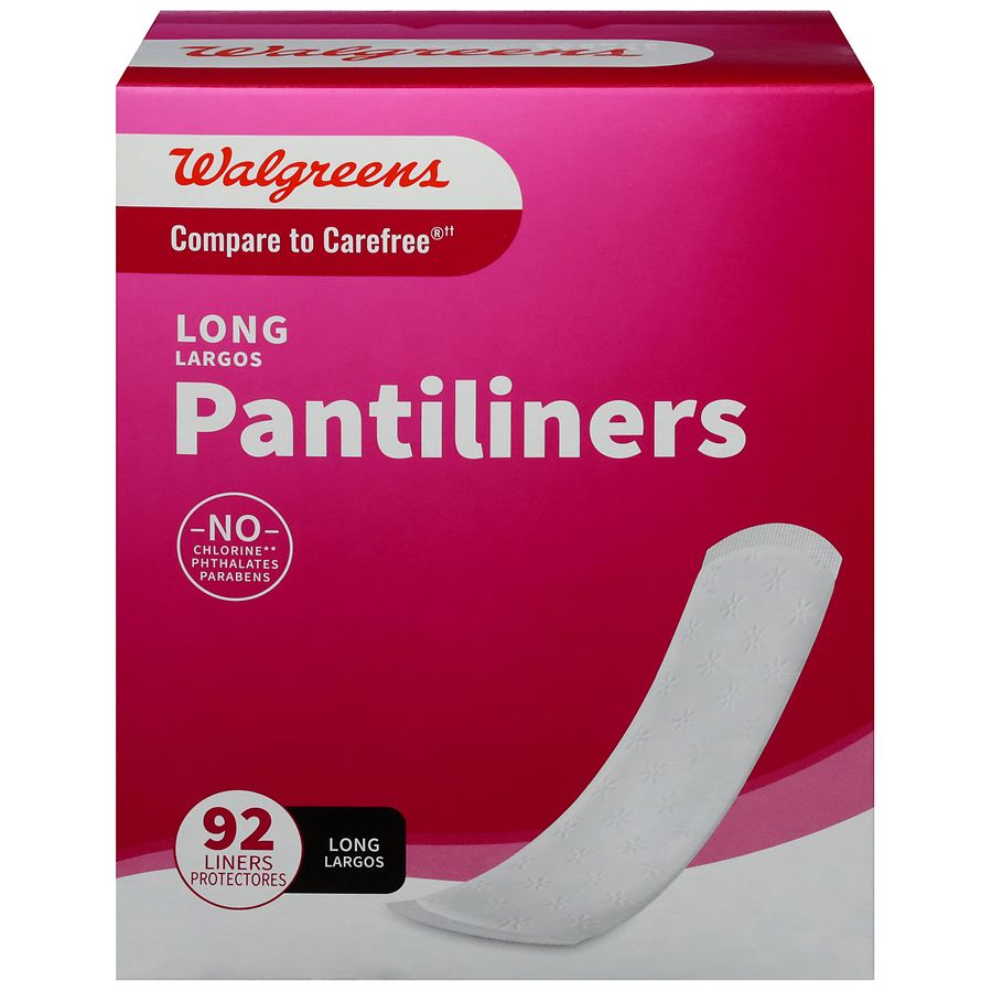 Walgreens Long Pantiliners Unscented Walgreens