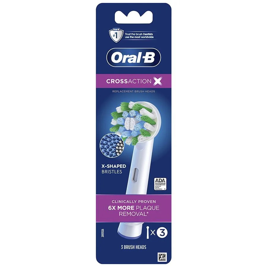 OralB CrossAction XFilament Replacement Brush Heads Walgreens