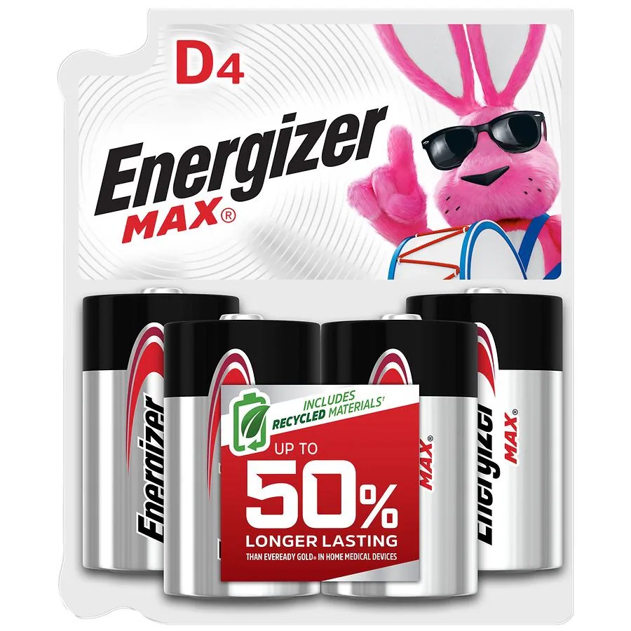 Energizer Max Alkaline Batteries D Walgreens