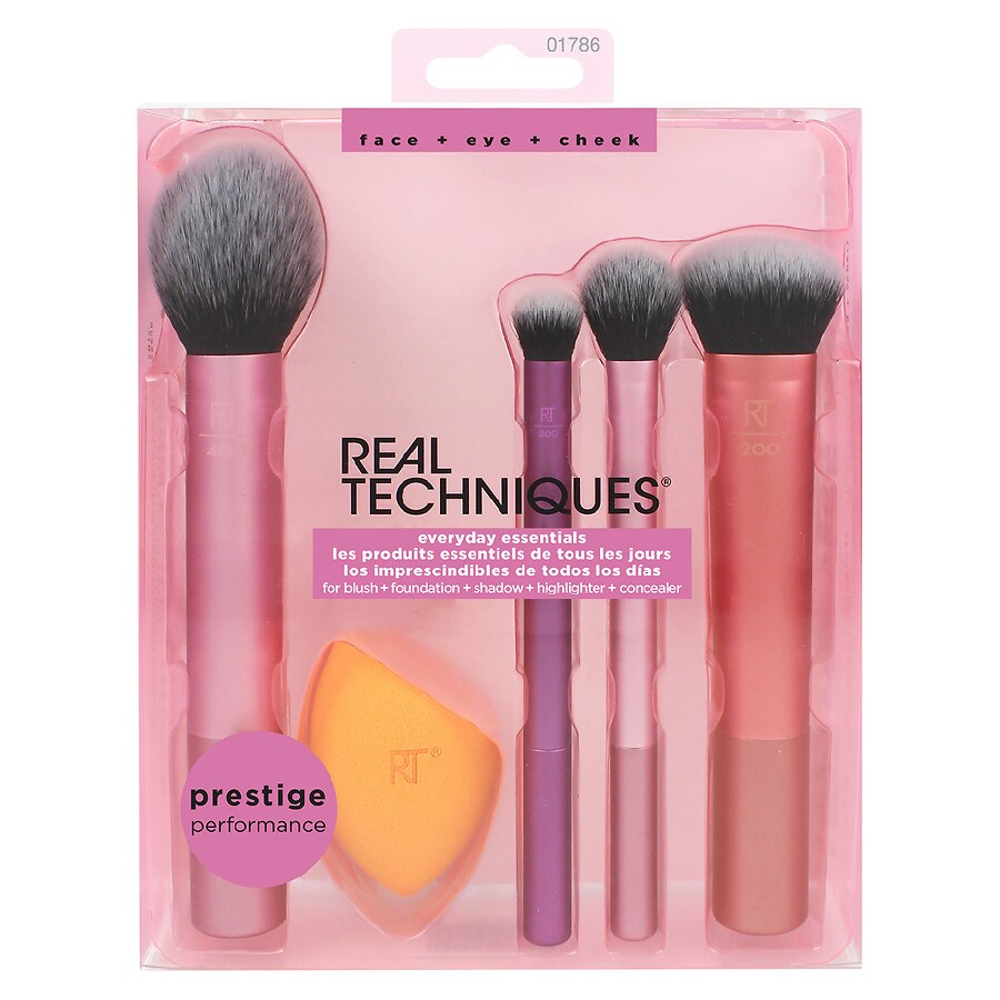 Real Techniques Everyday Essentials Makeup Brush Set Walgreens