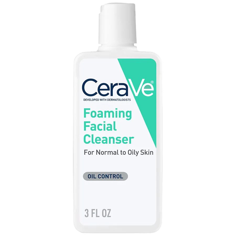 CeraVe Travel Size Foaming Face Cleanser for Normal to Oily Skin with