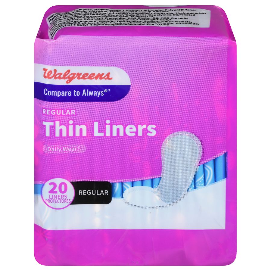 Walgreens Regular Thin Liners Unscented Walgreens