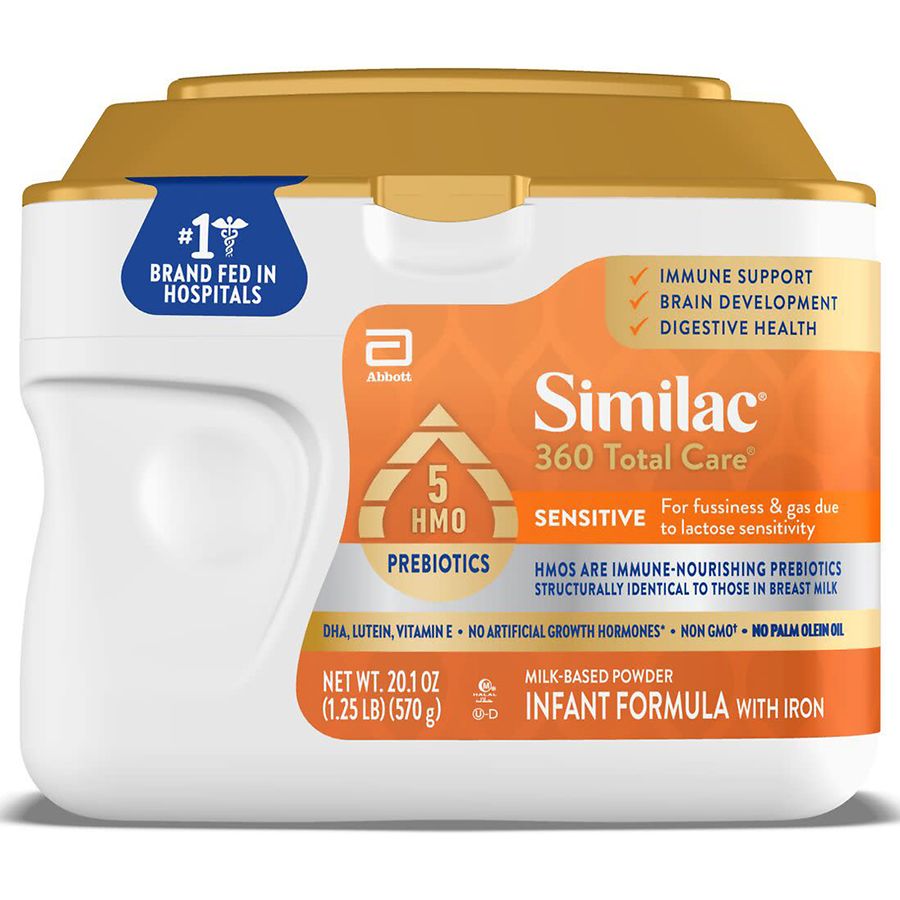 Similac 360 Total Care Sensitive Infant Formula Powder, 5 HMO