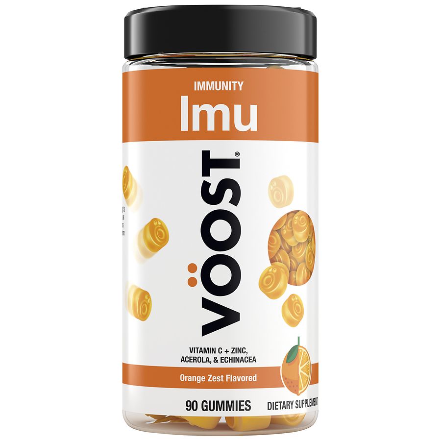 Voost Immunity Gummies, Vitamin C with Zinc, Acerola & Echinacea Orange