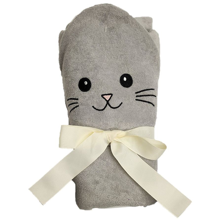Modern Expressions Children's Cat Bath Towel Grey Walgreens