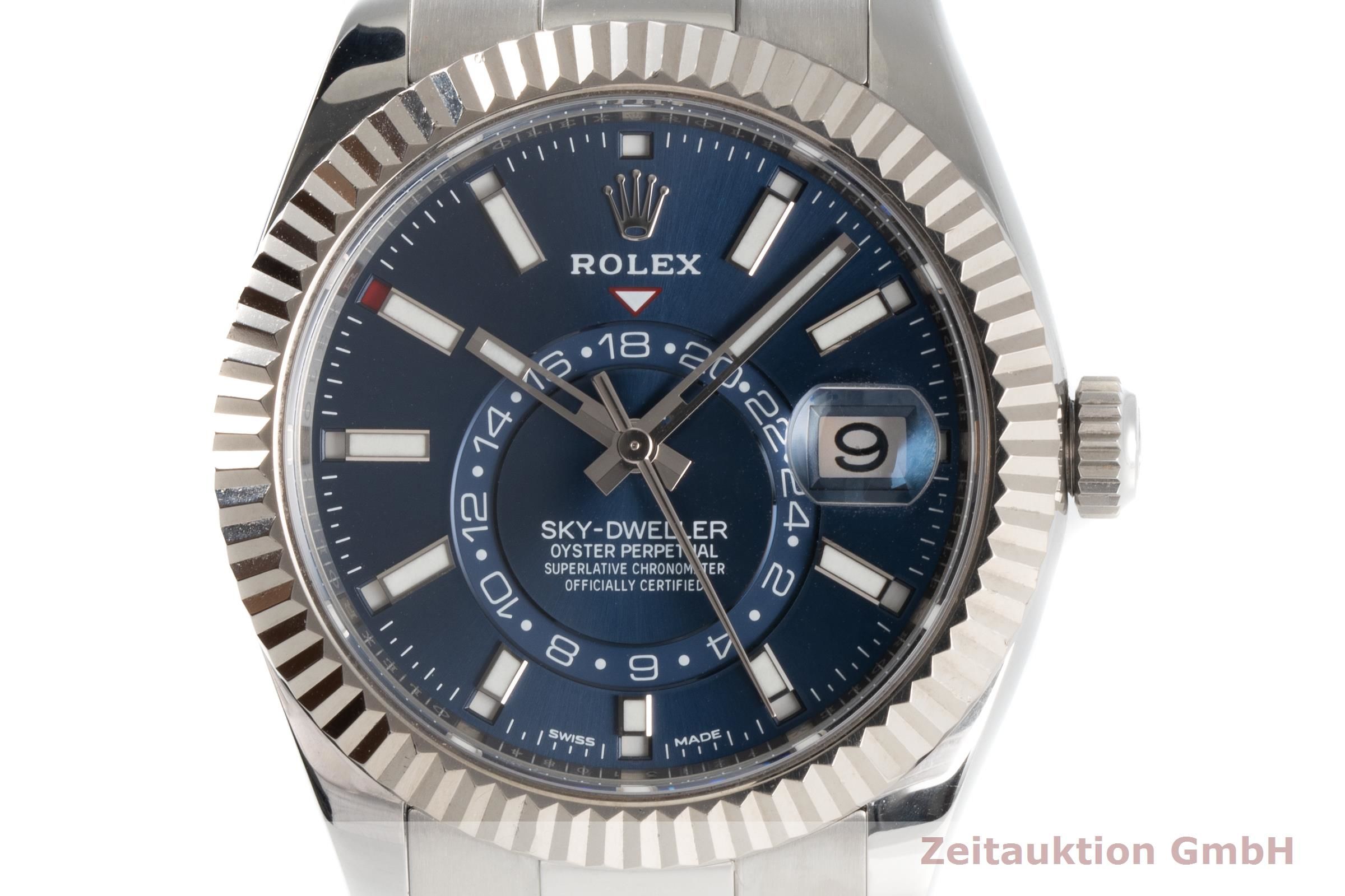 Rolex SkyDweller Stahl / Weissgold Automatik Kal. 9001 Ref. 326934 2007276 Zeitauktion