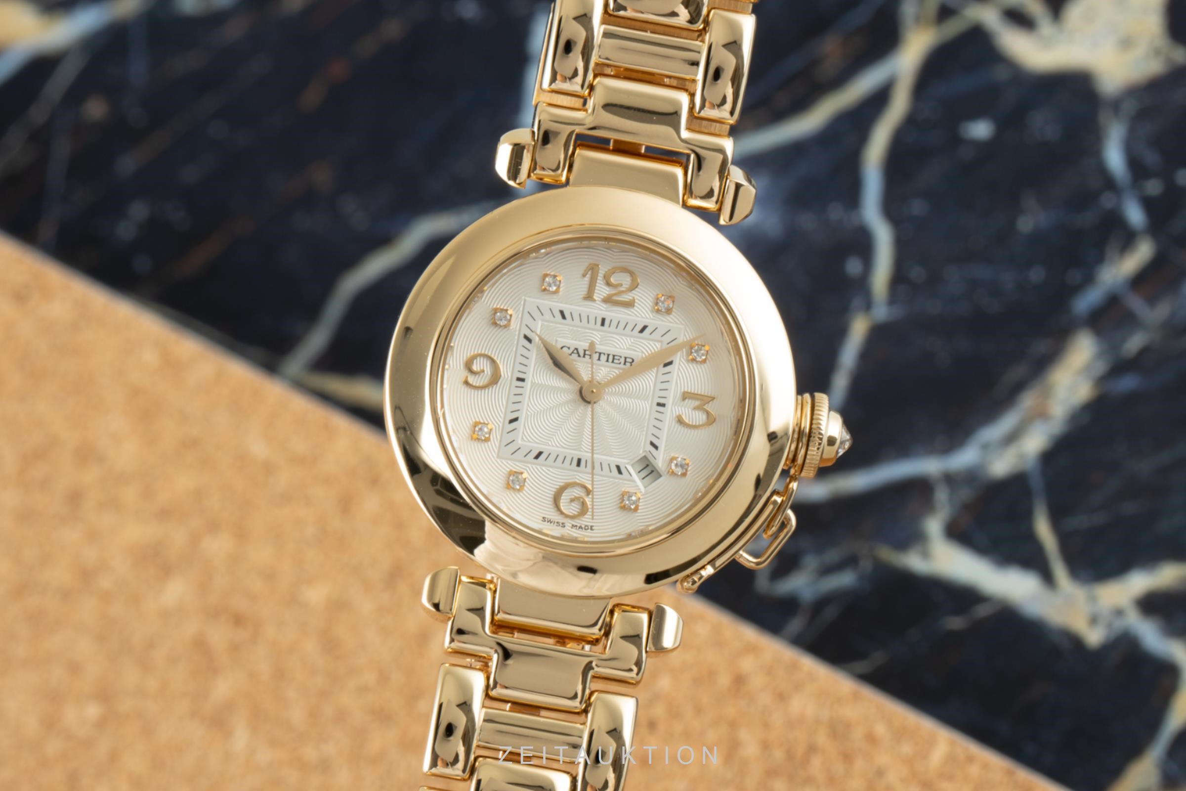 Cartier Pasha 18 Ct Gold Automatic Kal 120 Ref 2397 2104025