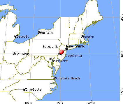 Ewing, New Jersey (NJ 08618) profile: population, maps, real 