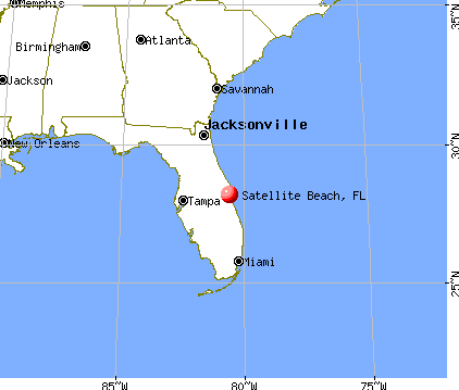 Satellite Beach Florida Map