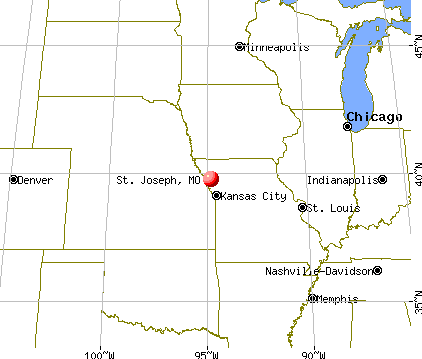 Map Of Saint Joseph Missouri