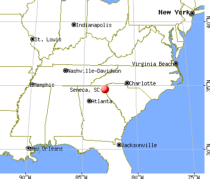 Seneca South Carolina Map Seneca, South Carolina (Sc 29678) Profile: Population, Maps, Real Estate, Averages, Homes, Statistics, Relocation, Travel, Jobs, Hospitals, Schools, Crime, Moving, Houses, News, Sex Offenders