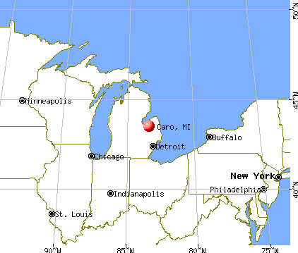 Caro, Michigan (MI 48723) profile: population, maps, real estate