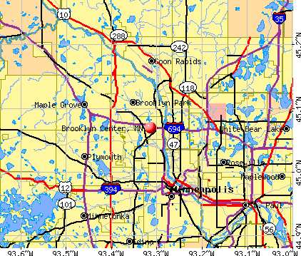 Brooklyn Center Mn Map Brooklyn Center, Minnesota (Mn) Profile: Population, Maps, Real Estate, Averages, Homes, Statistics, Relocation, Travel, Jobs, Hospitals, Schools, Crime, Moving, Houses, News, Sex Offenders