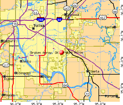 Map Of Broken Arrow Oklahoma Broken Arrow, Oklahoma (Ok) Profile: Population, Maps, Real Estate, Averages, Homes, Statistics, Relocation, Travel, Jobs, Hospitals, Schools, Crime, Moving, Houses, News, Sex Offenders