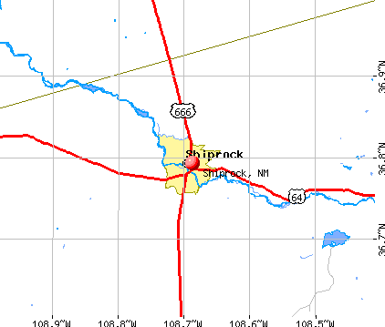 Shiprock New Mexico Map