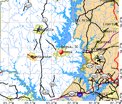 Seneca South Carolina Map Seneca, South Carolina (Sc 29678) Profile: Population, Maps, Real Estate, Averages, Homes, Statistics, Relocation, Travel, Jobs, Hospitals, Schools, Crime, Moving, Houses, News, Sex Offenders