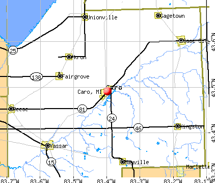 Caro, Michigan (MI 48723) profile: population, maps, real estate