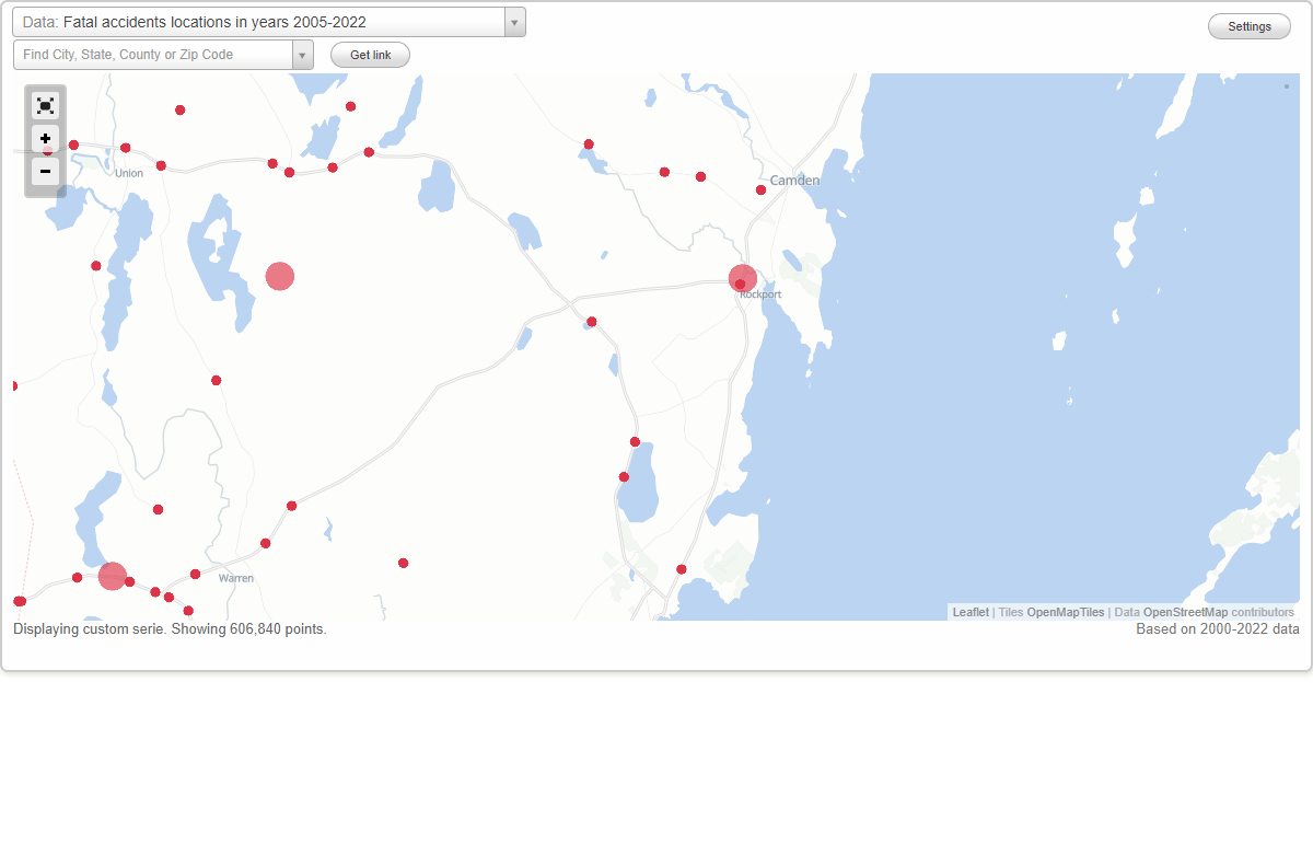 Fatal car crashes and road traffic accidents in Rockport, Maine