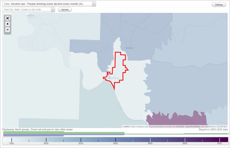 Health and Nutrition of Calico Rock, AR Residents Sexual Behavior, Medical Conditions