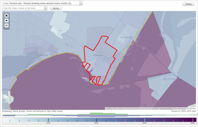 Health and Nutrition of Ingleside, TX Residents Sexual Behavior