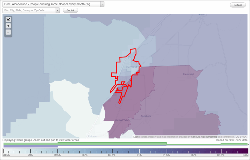 Health and Nutrition of Richfield, UT Residents Sexual Behavior