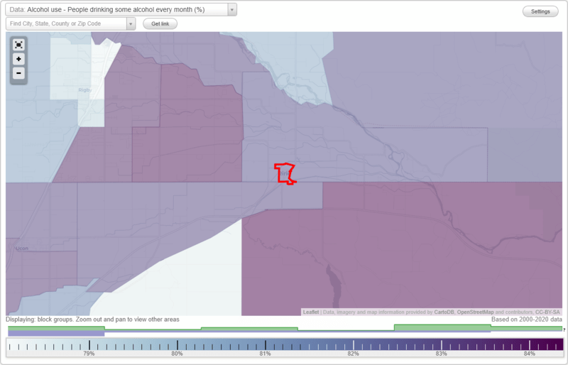 Health and Nutrition of Ririe, ID Residents Sexual Behavior, Medical