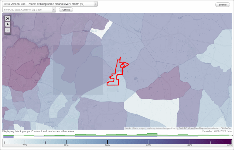 Health and Nutrition of Rolesville, NC Residents Sexual Behavior