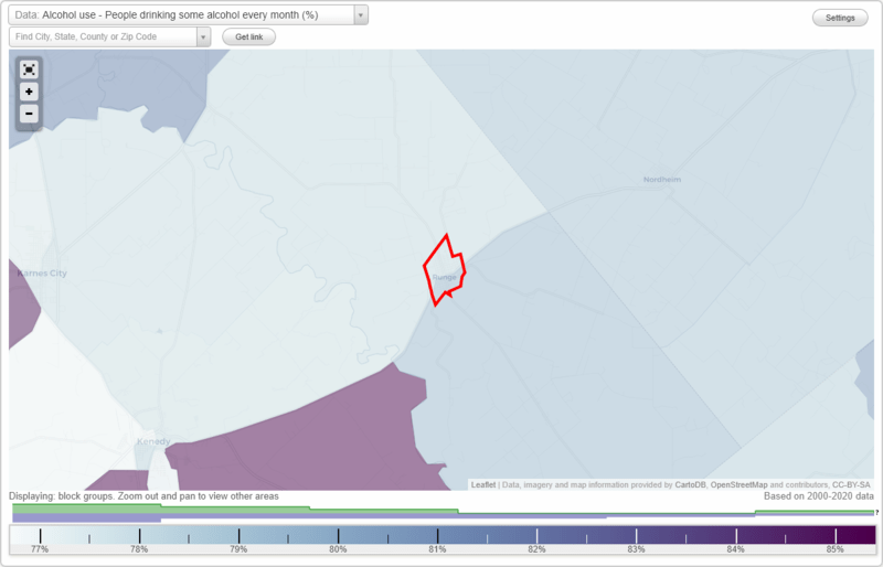 Health and Nutrition of Runge, TX Residents Sexual Behavior, Medical