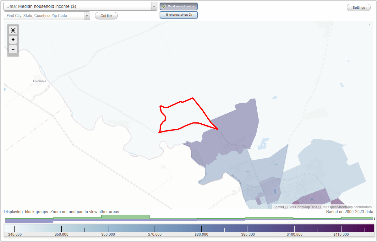 Ranchos Penitas West, Texas (TX) map, earnings map, and wages data