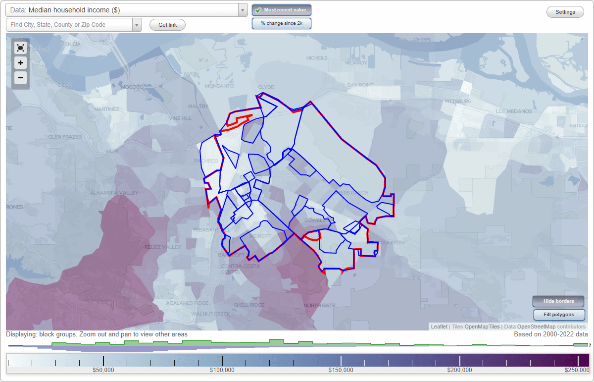 Concord, CA Neighborhood Map House Prices, Occupations list of neighborhoods