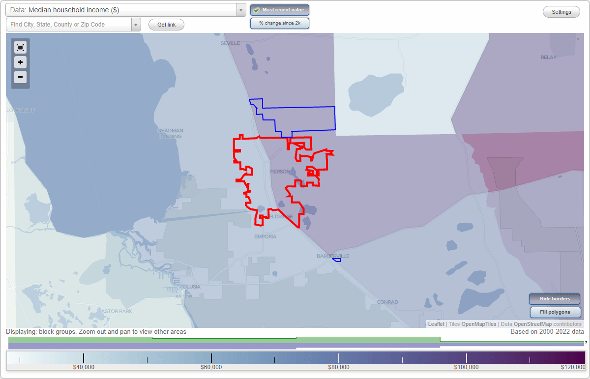 Pierson, FL Neighborhood Map House Prices, Occupations list