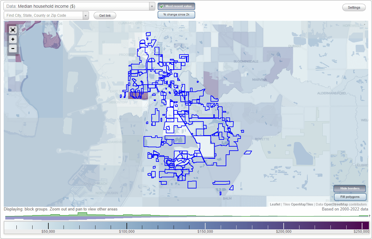 Riverview, FL Neighborhood Map House Prices, Occupations