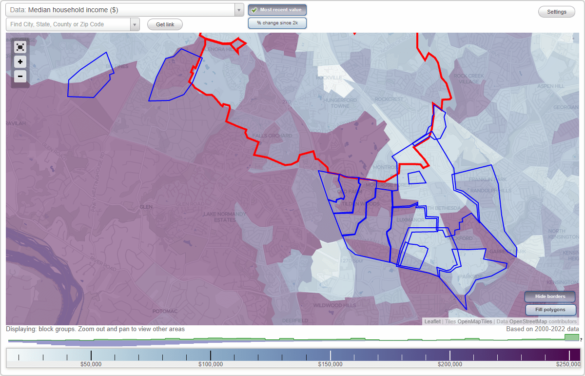Rockville, MD Neighborhood Map House Prices, Occupations