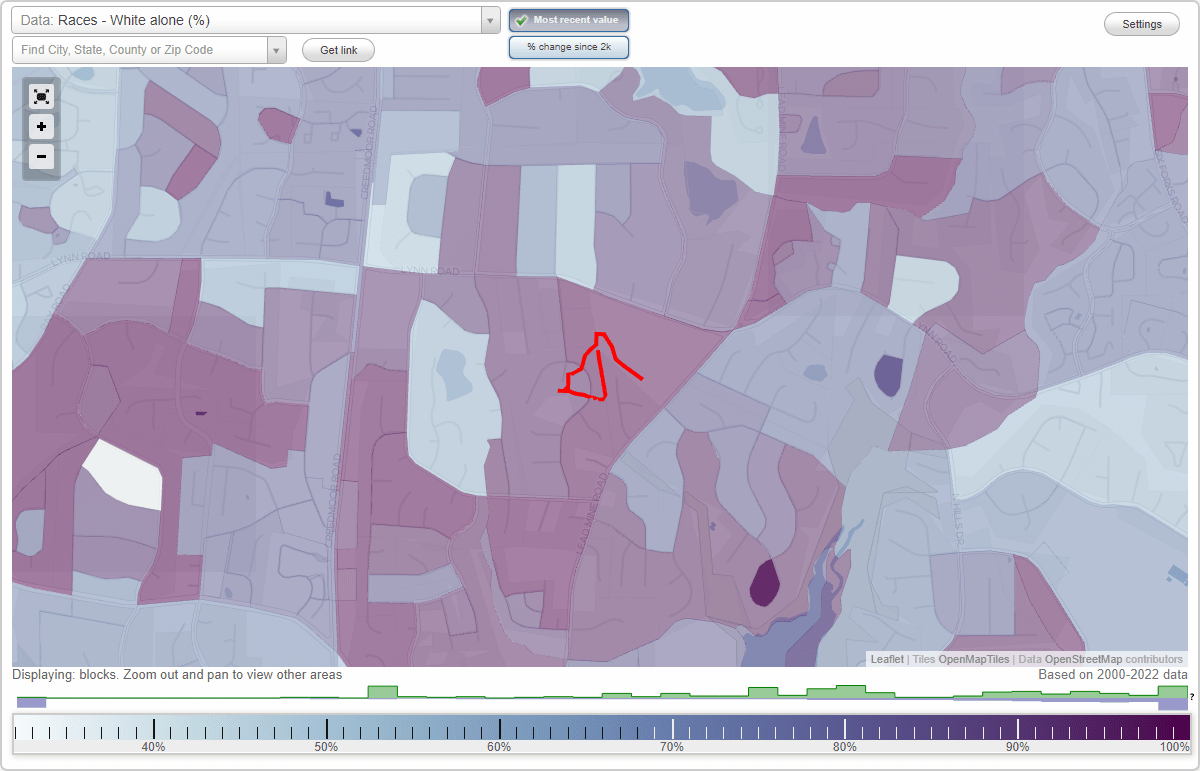 Ashley Ridge neighborhood in Raleigh, North Carolina (NC), 27612