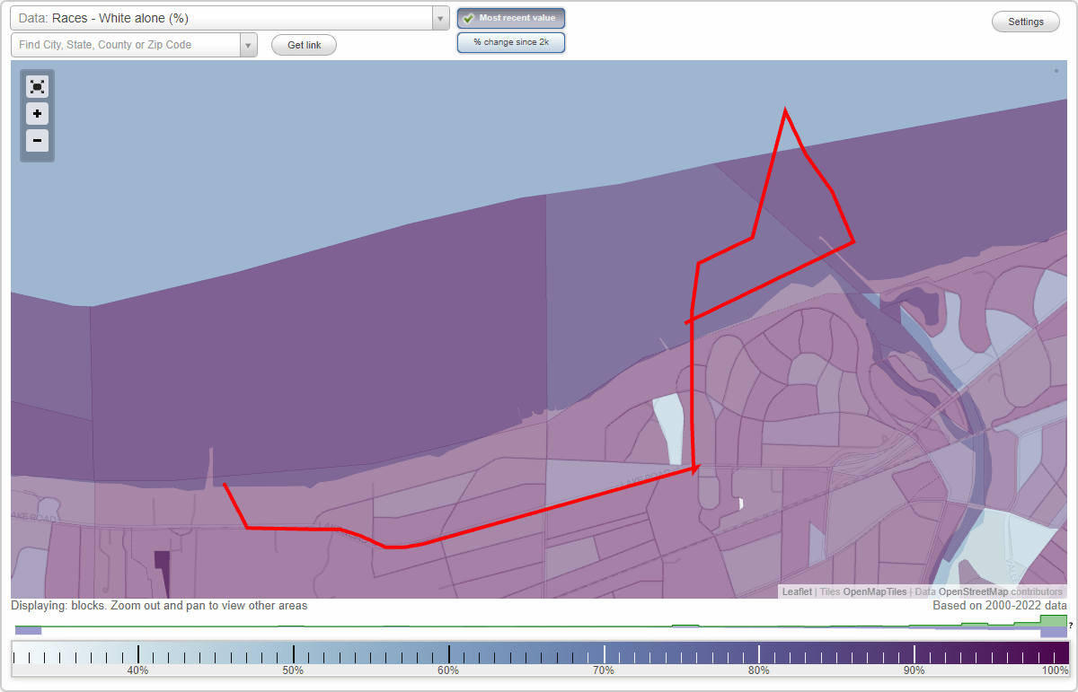Beachcliff I (Beach Cliff One) neighborhood in Rocky River, Ohio (OH