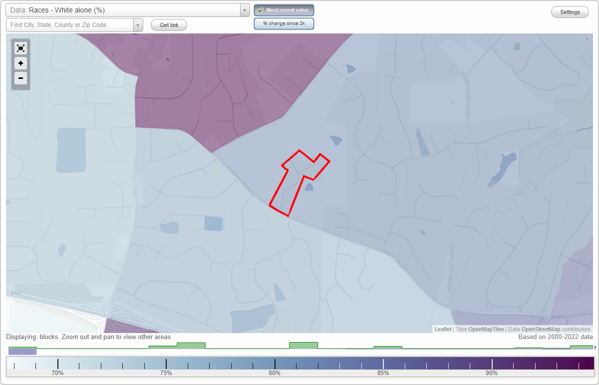Belmont Ridge neighborhood in Raleigh, North Carolina (NC), 27614