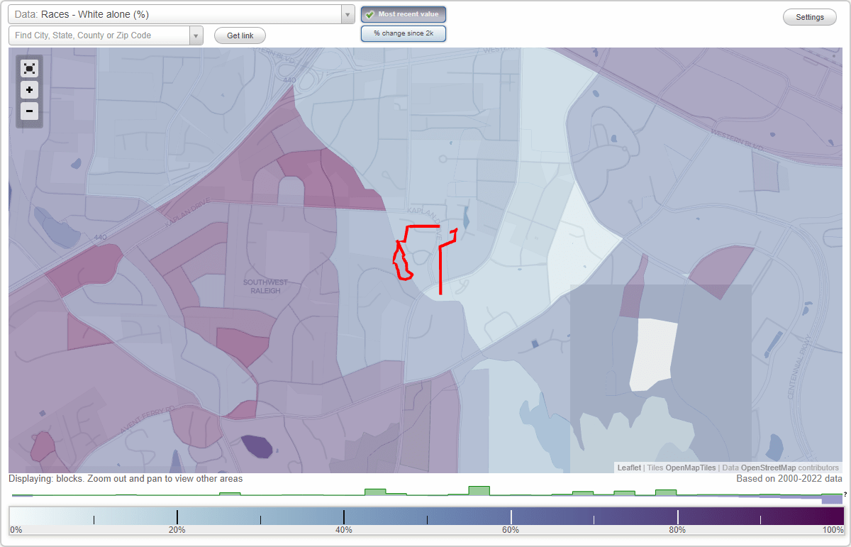 Falcon Ridge neighborhood in Raleigh, North Carolina (NC), 27606