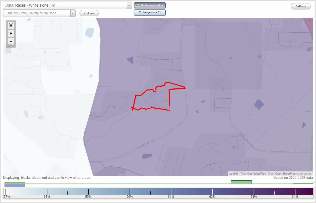 Jordan Ridge neighborhood in Raleigh, North Carolina (NC), 27603