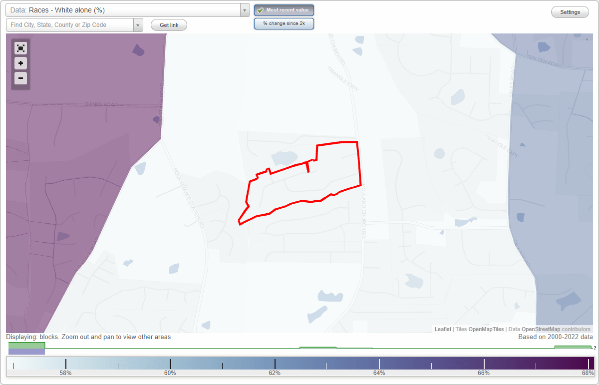 Kings Ridge neighborhood in Raleigh, North Carolina (NC), 27603