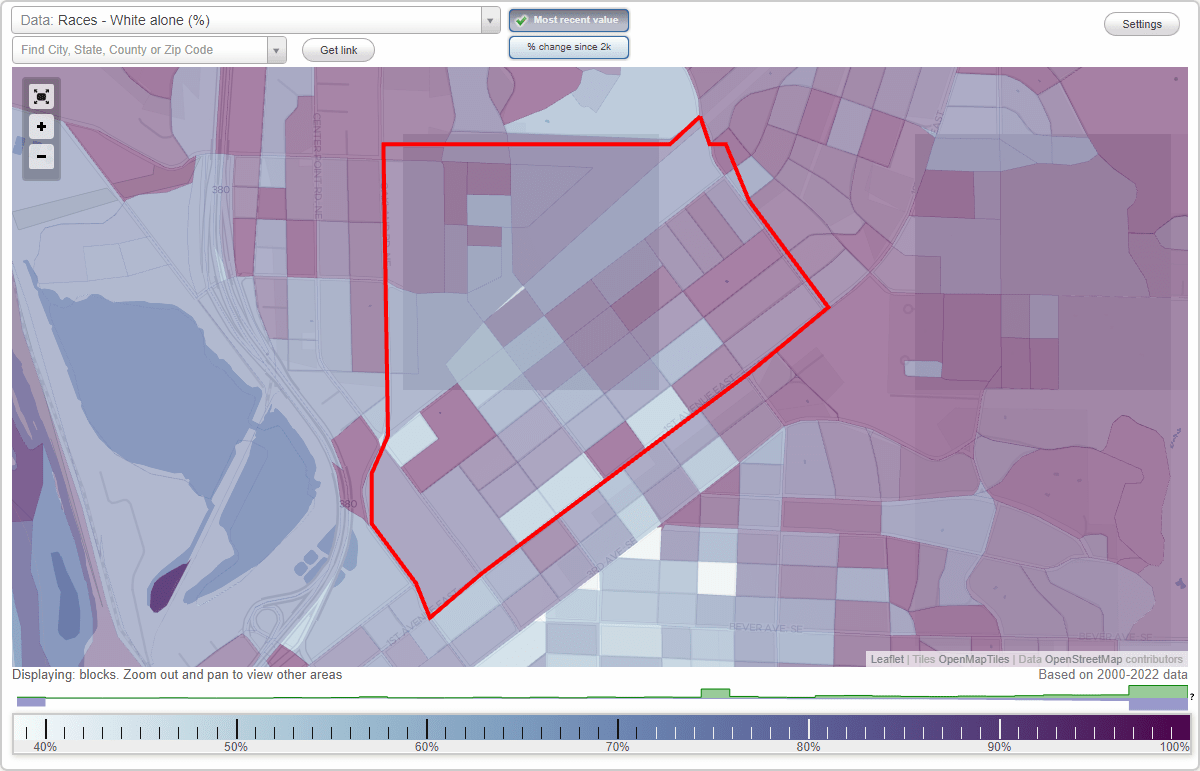 Mound View neighborhood in Cedar Rapids, Iowa (IA), 52402 subdivision