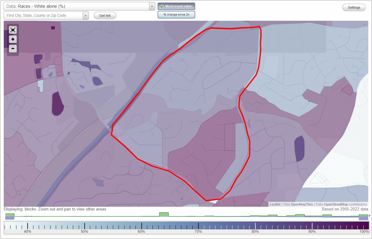North Riverside neighborhood in Atlanta, (GA), 30328