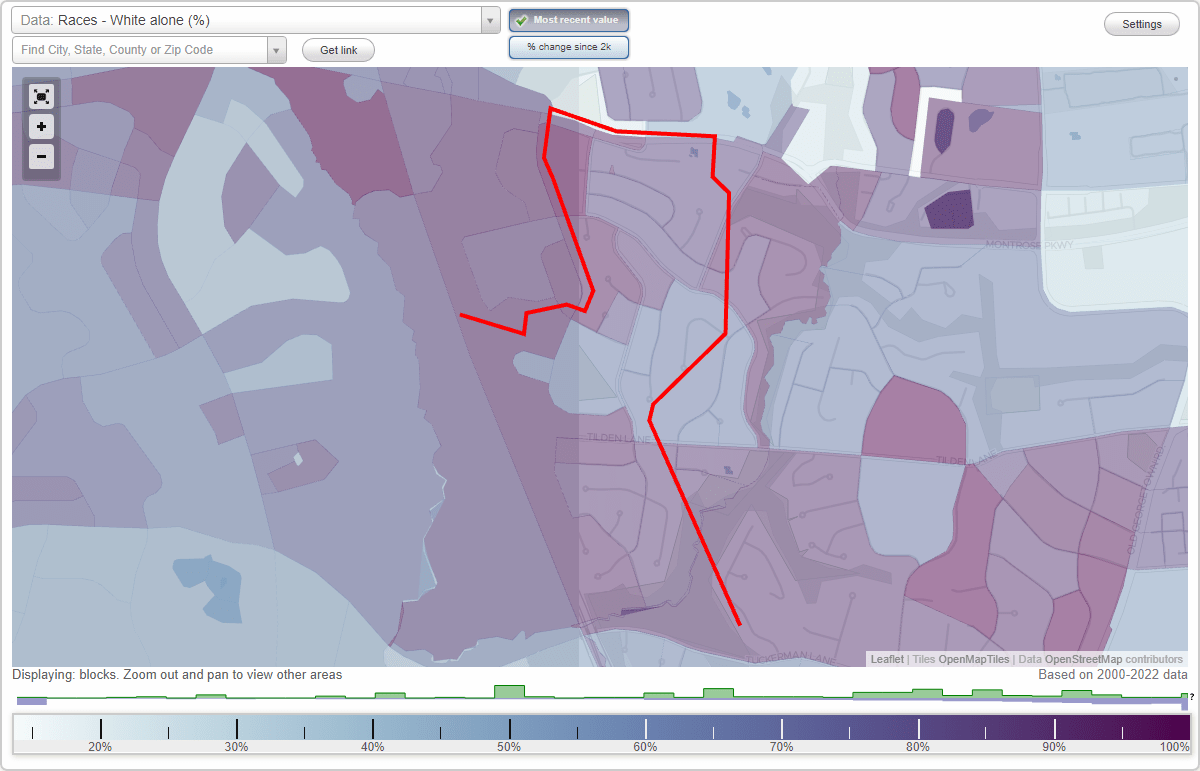 Old Farm neighborhood in Rockville, Maryland (MD), 20852 subdivision